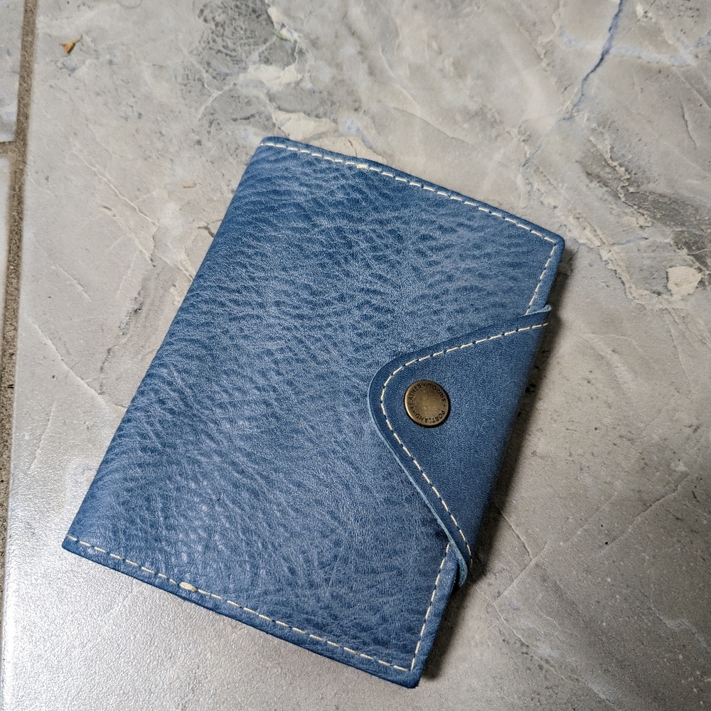 NEW Portland Leather Small Snap Journal Indigo